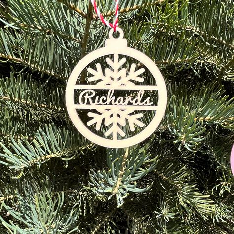 Personalized Christmas Ornament, Name Ornament, Custom Name Ornament, Christmas Wood Ornament ...