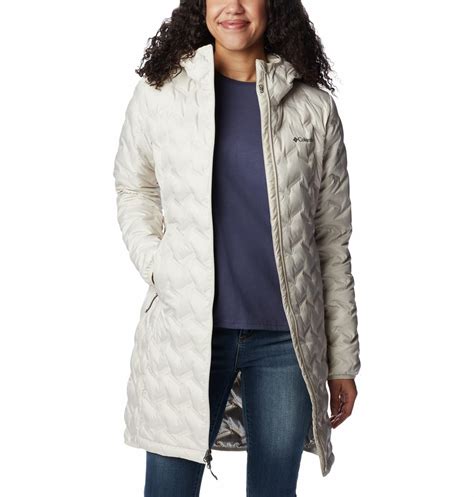 Buy Columbia Womens Delta Ridge Long Down Jacket, Dark Stone, S at ...