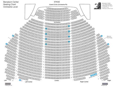 Benedum Center Seating Chart | Portal.posgradount.edu.pe