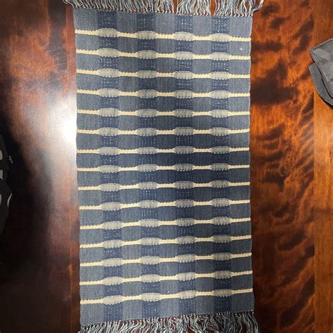 藍色テーブルセンター 200cm