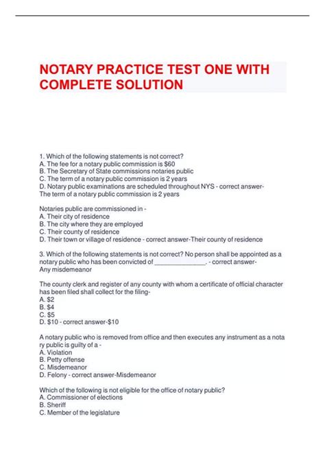 Image result for Notary Practice Tests