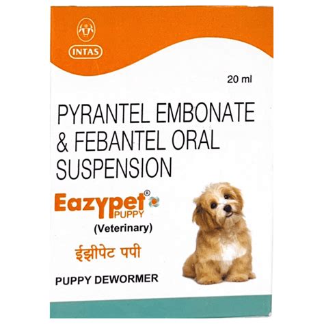 Intas Eazypet Dewormer Puppy Suspension – Effective Worm Control (20ml ...