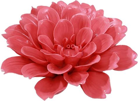 Buy ALYCASO Ceramic Flower Wall Décor Artificial 3D Flower Wall Art for ...