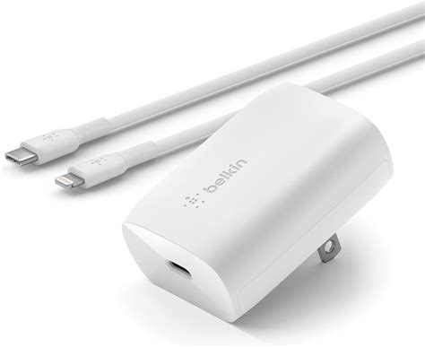 Buy Belkin 30W USB C Wall Charger with USB-C to Lightning Cable, PPS ...