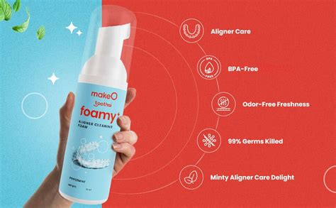Toothsi Foamy Aligner Cleaning Foam | Peppermint Flavor | Antibacterial ...