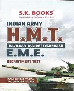 Indian Army HMT ( Havildar / Major / Technician) EME 2023 Exam: Buy ...
