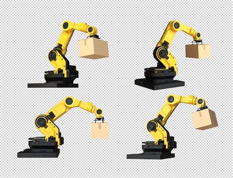 The robotic arm on transparent background | Free PSD