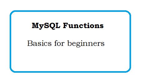 Image result for MySQL Database Functions