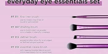 NANCY AJRAM X Real Techniques 01406-PURPLE Make Up 5 Piece Brush Set ...