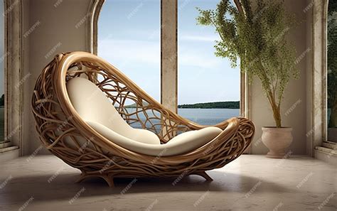 Premium AI Image | Green Living EcoFriendly Furniture Design for ...