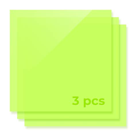 XTool Selected xTool Translucent Acrylic Sheets Fluorescent Green ...