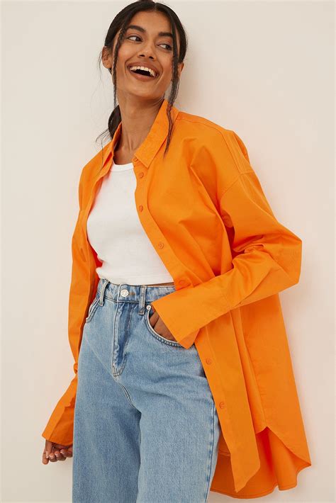 Langarm-Shirt | Shirt outfit women, Orange shirt outfit, Orange outfit
