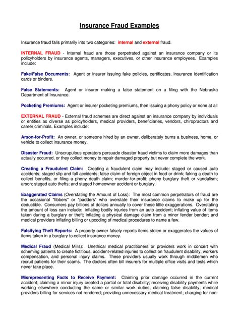 Insurance Fraud Examples 的图像结果