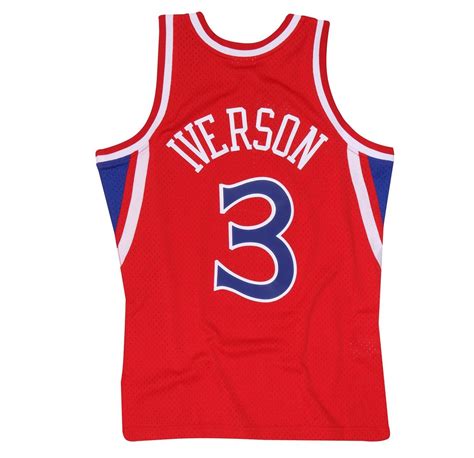 Mitchell & Ness NBA Philadelphia 76ers Allen Iverson Swingman Jersey ...