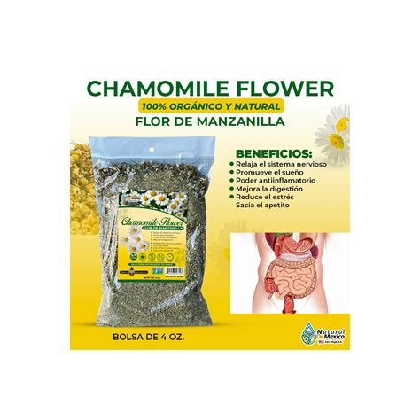 Natural de Mexico USA Flor de Manzanilla Herb Tea 4 oz/113 gr ...
