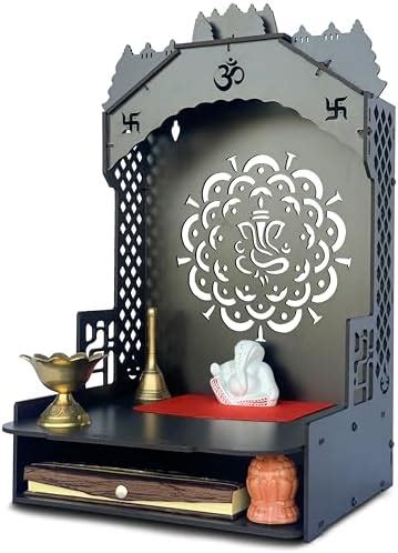 Townside® Moksha Temple Wooden Pooja Mandir for Home & Office, Puja ...