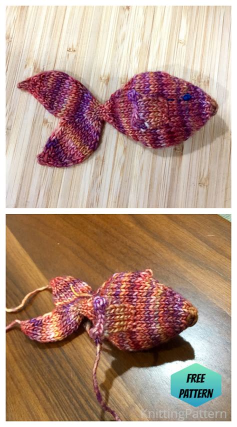 Knit Fish Shape Pattern 的图像结果