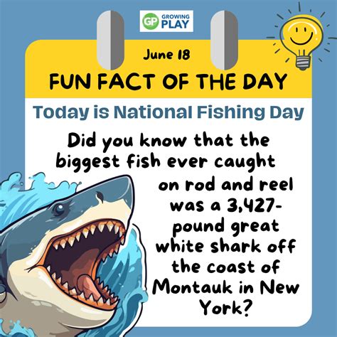 June 18 - National Fishing Day Fun Facts - Growing Play