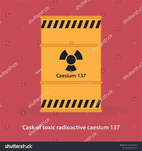Cask Toxic Radioactive Structure Caesium 137 Stock Vector (Royalty Free) 2278274107 | Shutterstock