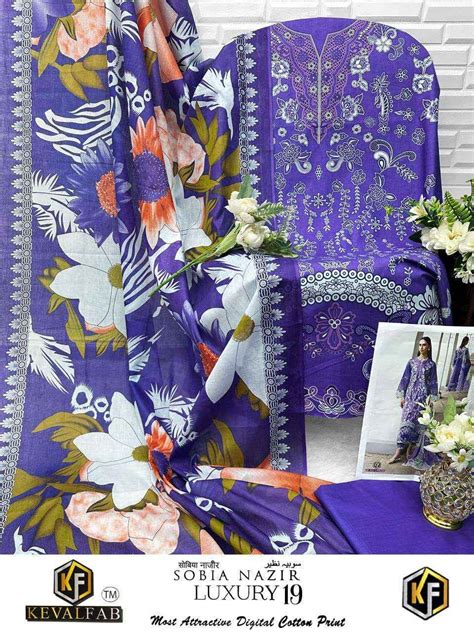 Keval Fab Sobia Nazir Vol 19 Cotton Pakistani Suit Wholesale Price