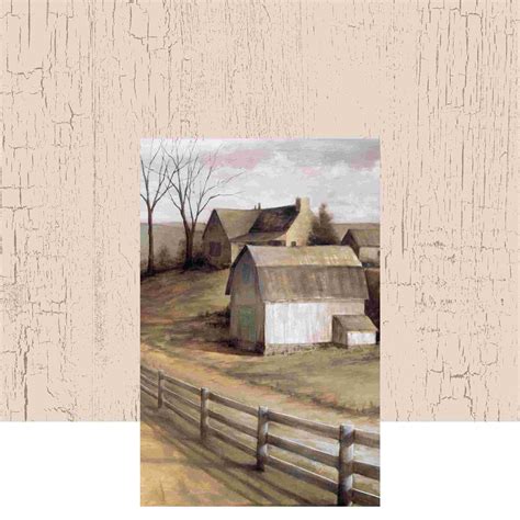 August Grove® Farm House - Wrapped Canvas Painting | Wayfair