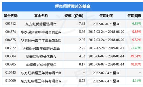 东方红启元三年持有混合A基金经理变动：增聘傅奕翔为基金经理_投资_保兴_管理