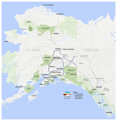 Alaska Map With National Parks
