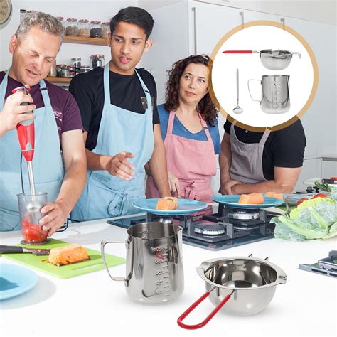 LEORX 1 Set Stainless Steel Butter Melting Pot for Melting Cheese in ...