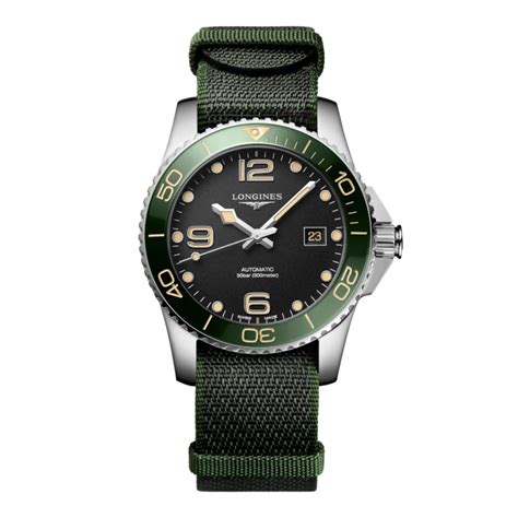 HYDROCONQUEST Automatic, Stainless Steel And Ceramic Bezel, Sunray ...