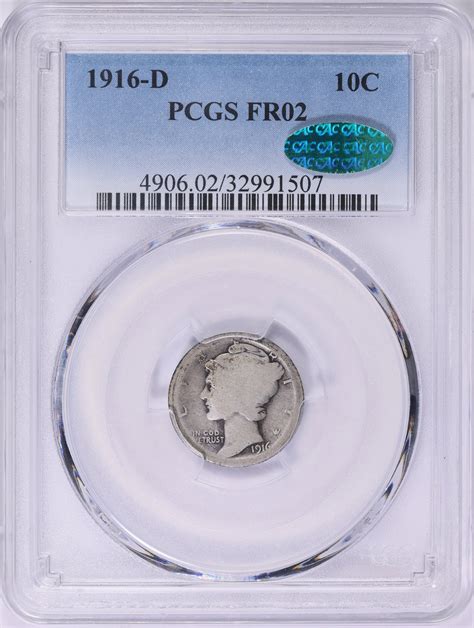1916-D Mercury Dime PCGS FR-02 (CAC Green) (Item 1790595 ...