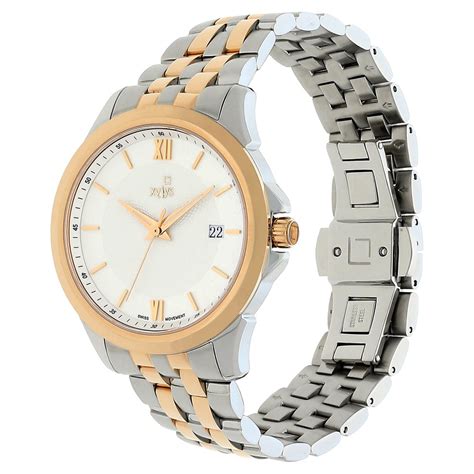 Buy Online Xylys Swiss Analog with Date Two Toned Stainless Steel Strap ...