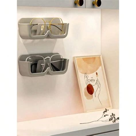 Glasses Storage Box Bathroom Bedside Wall-Mounted Sunglasses Box ...