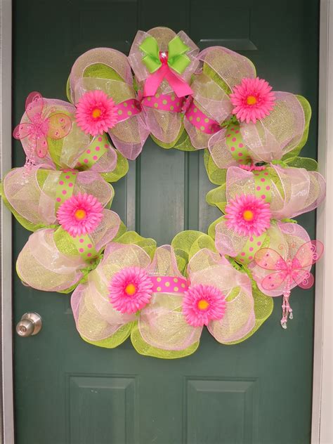 Spring Mesh Wreaths Tutorial 的图像结果