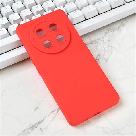 Maska(futrola) Silikon Pro Camera za Honor Magic 7 Lite crvena - Mob-Shop