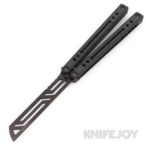 Squid Industries Knives Inked Black Nautilus V2 Balisong Butterfly Bla ...