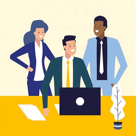Business people and work concept | Free Vector
