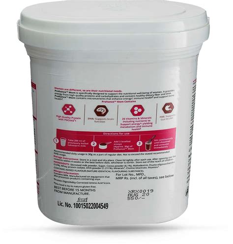 Buy PROHANCE MOM CHOCOLATE NUTRITION DRINK JAR OF 400 G Online & Get ...