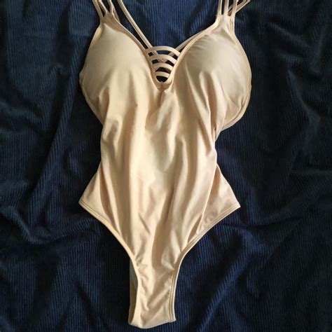 Yellow one piece swim suit 💛 Originally from city... - Depop