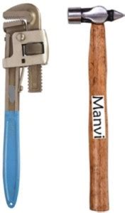 manvi Hand Tool Set-Piper Wrench 12" & Hammer 8" Hand Tool Kit Price in ...