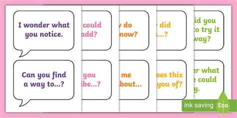 Open-Ended Questions and Prompts Speech Bubble Display Pack