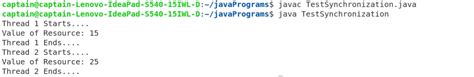 Image result for Synchronization in Java Example
