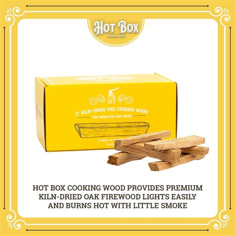 HotBox HOT BOX Kiln-Dried Oak Cooking Wood - 6 Inch India | Ubuy