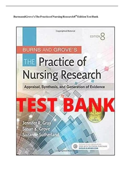TEST BANK for Understanding Nursing Research Evidence-Based Practice ...