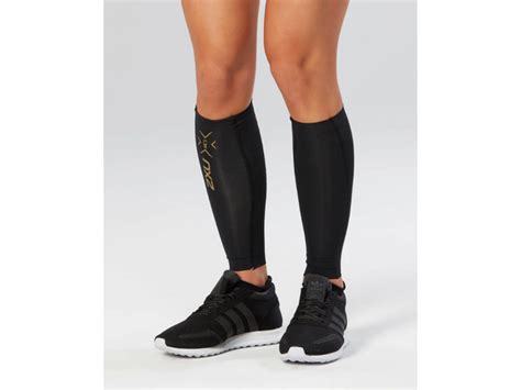 2XU Elite MCS Compression Calf Guards - Black-Gold|2XU Apparel|2XU ...