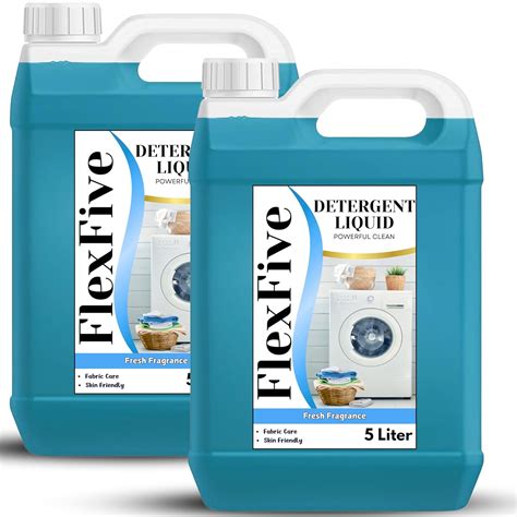 Flexfive Liquid Laundry Detergent for Washing Machine, 10L | Deep ...