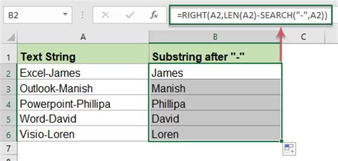 Image result for Excel Get Substring From String