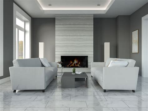 Living Room White Marble Floor at Gabriel Basser blog