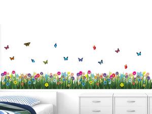 Decal O Decal 120 cm Walking in the Garden Flower Border Design Self ...