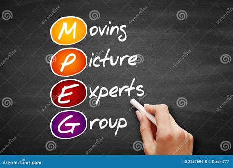 MPEG - Moving Picture Experts Group Acronym, Technology Concept on ...