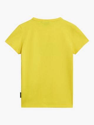 Napapijri Kids' Kitik Geographic Logo T-Shirt, Yellow, 12 years